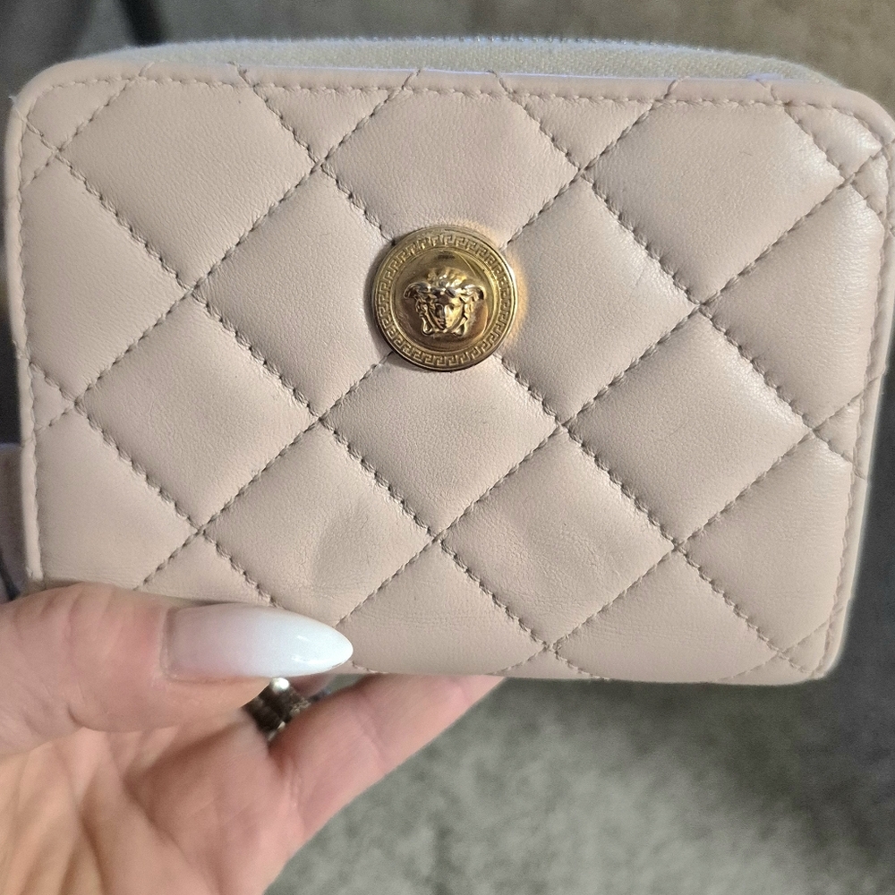 Versace Quilted Leather Medusa Wallet - Picture 9 of 15